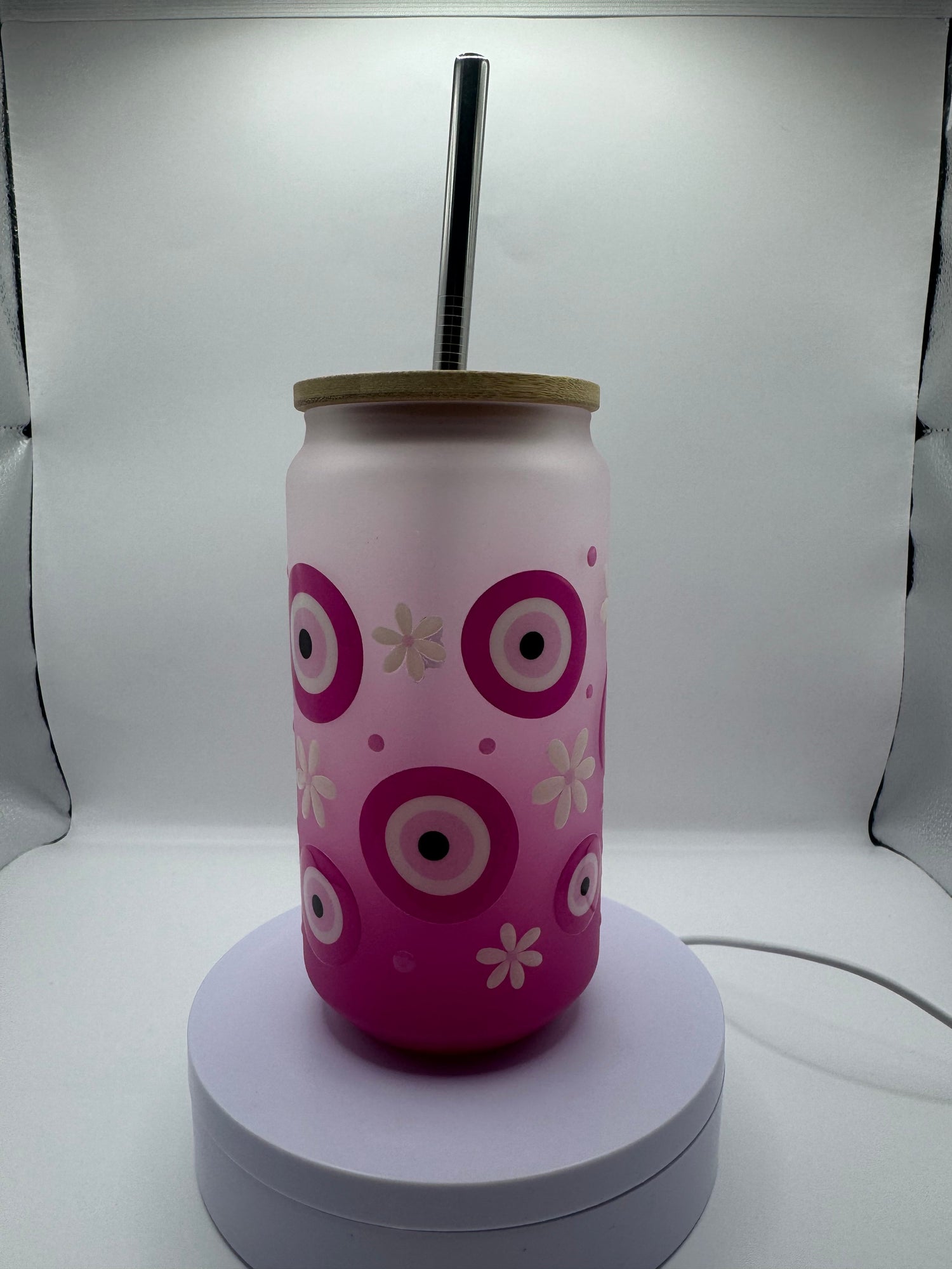 18oz Ombre Glass Cups